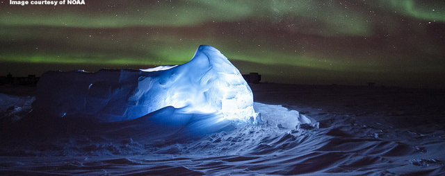 Aurora Australis, courtesy of NOAA